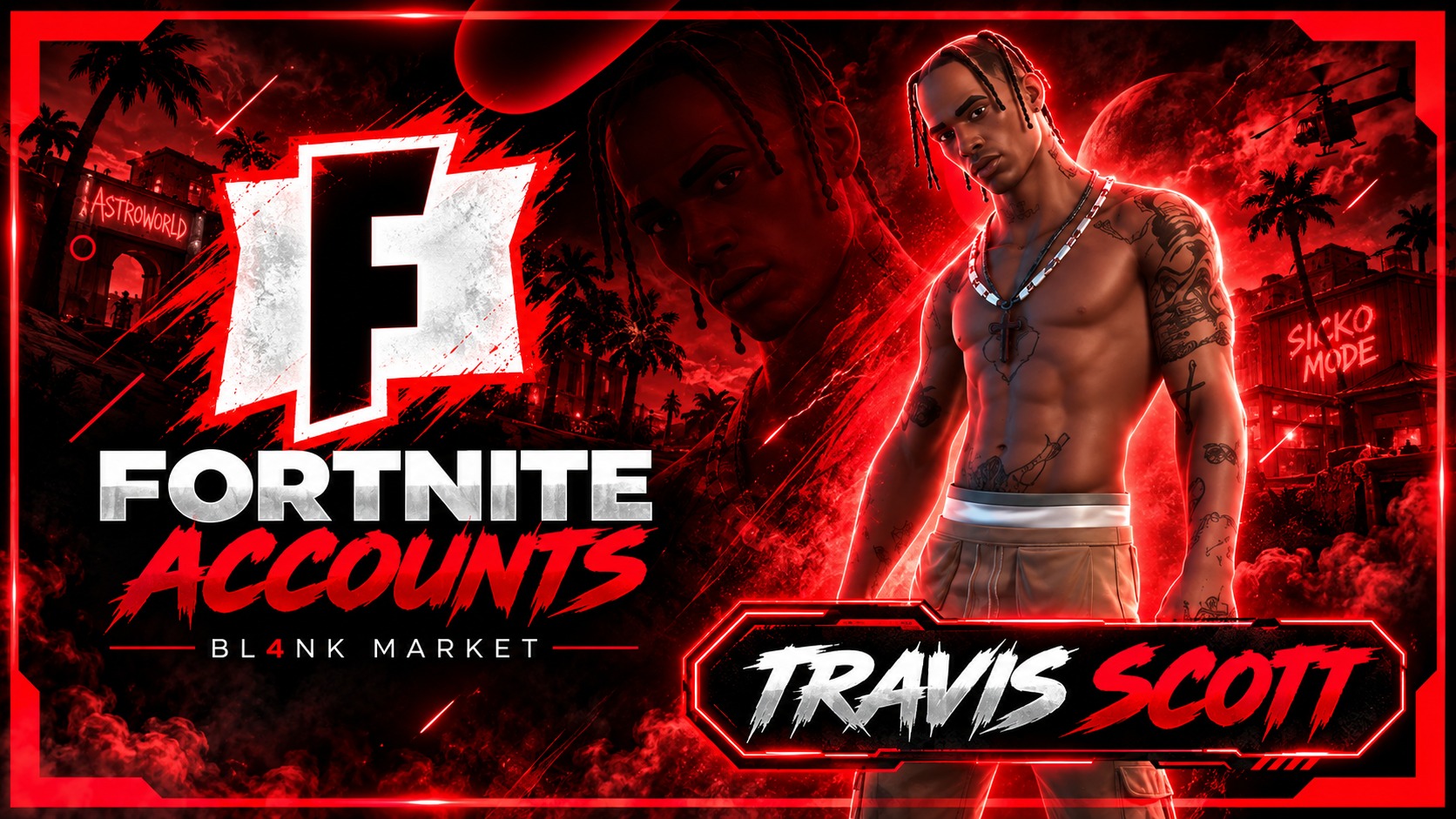 Travis Scott FA Fortnite Account