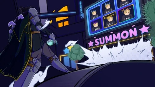 Anime Adventures summon banner and unit selection